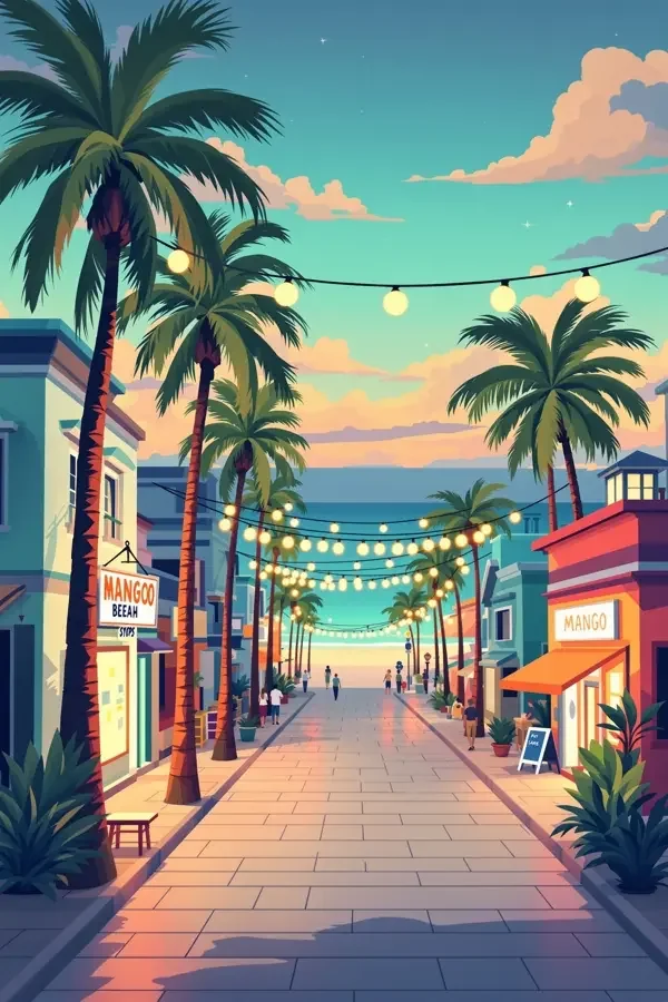海岸之城 旅行海报